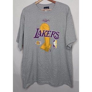 LA Lakers The Finals 2008 NBA Basketball Exclusive XL T Shirt Trophy Gray New